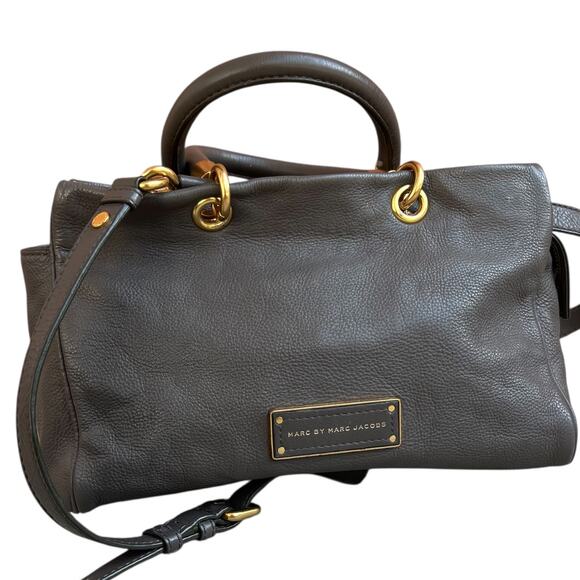 Marc by Marc Jacobs Too Hot to Handle Leather Satchel Handbag Purse - Picture 2 of 10